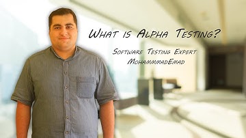 What is Alpha testing?