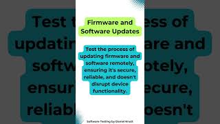 Firmware and Software Updates #softwaretesting #iot #iottesting Firmware and Software Updates #softwaretesting #iot #iottesting