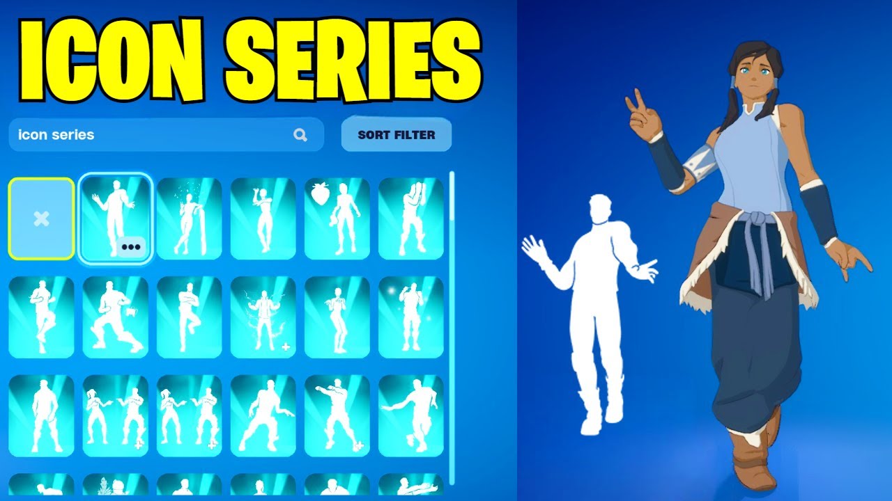 ВСЕ СЕРИИ ЗНАКОВ FORTNITE И НОВЫЕ ЭМОЦИИ TIKTOK! (KORRA)