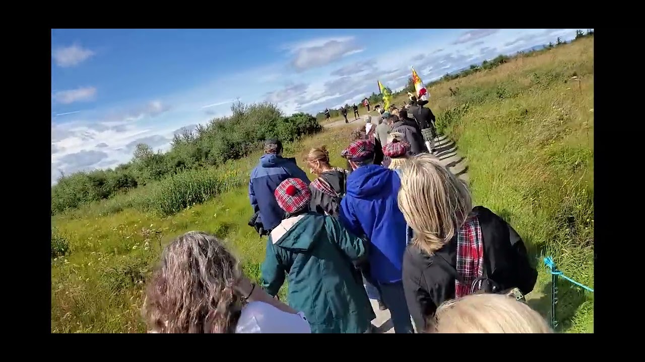Culloden wreath laying ceremony Video 2, filmed by Spencer Bean YouTube