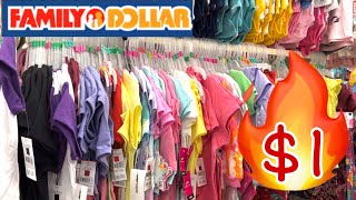 FAMILY DOLLAR SHOPPING!!! END OF SUMMER CLEARANCE EVENT + $1 HIDDEN CLEARANCE CLOTHES!!!🔥