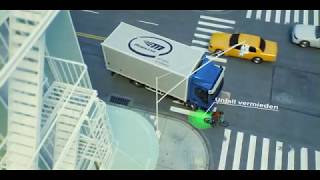 Mobileye® Abbiegeassistent - Unfallpräventionssystem mit Totwinkelerkennung für LKW und Busse