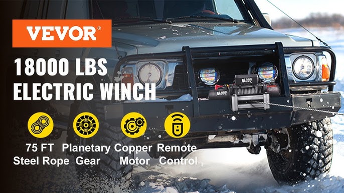 VEVOR Electric Winch 6000lb Load Capacity Truck Winch, 47% OFF
