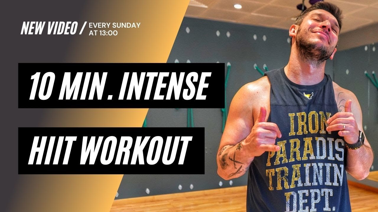 10 MIN HIGH INTENSITY WORKOUT - burn lots of calories, HIIT / No ...