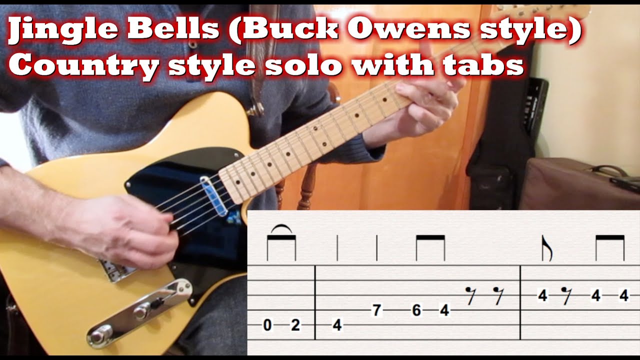 Jingle Bells! Country guitar solo with TABS! YouTube