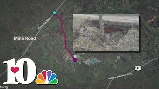 Sinkhole closes part of road near Mascot in Knox County - YouTube