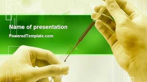 Chemical And Biology Tests PowerPoint Template by PoweredTemplate.com