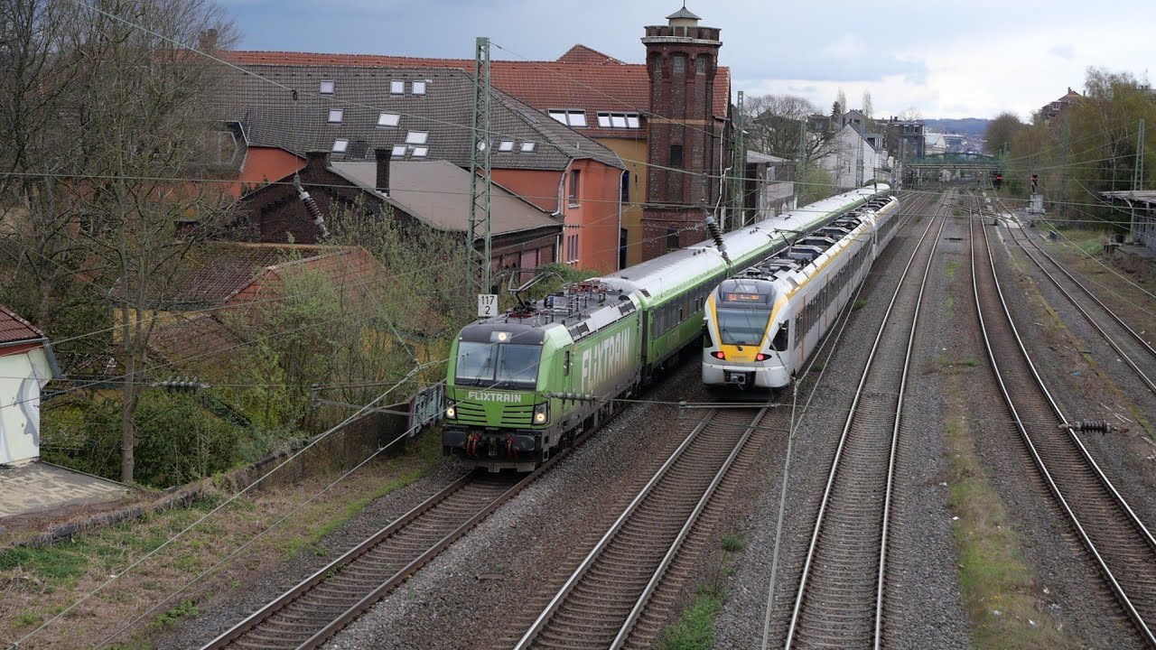 Eisenbahnverkehr in Wuppertal Unterbarmen Mit Br 185 193 1440 442 462 402 401 648 412 3429 429