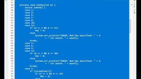 CSC-220 - Chapter 9 - The MyDate Class Development (6 of 6)