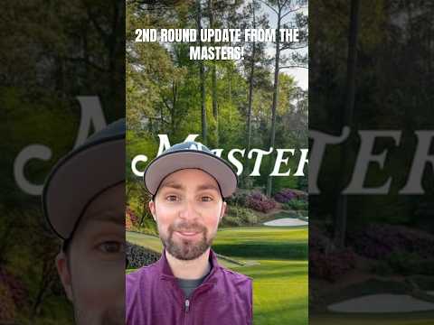 2ND ROUND UPDATE FROM THE MASTERS! ROSE MAKING A MOVE! #viral #golf #pga #themasters #sports