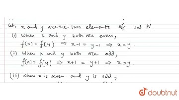 If NN be the set natural numbers, then prove that, the mapping f: NN rarr NN defined by ,f(n) =n...
