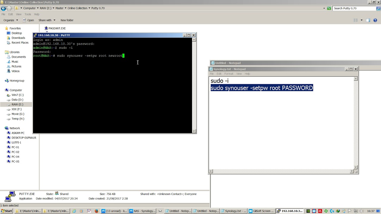 How To Activate Root Account For Winscp In Synology Dsm 6.1.X