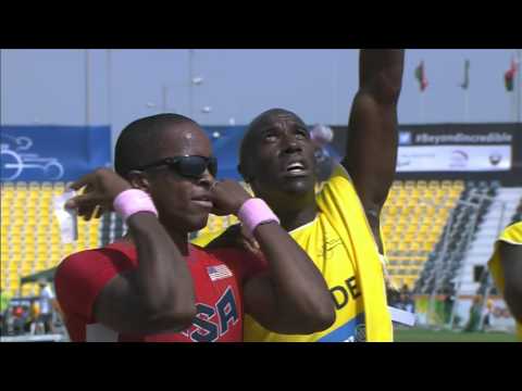 Men's 200m T11 | semi-final 1 |  2015 IPC Athletics World Championships Doha