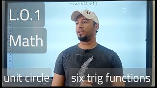 unit circle - six trigonometric functions l.o.1 math