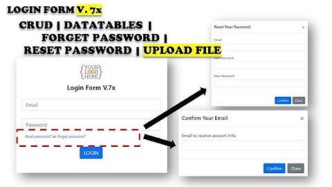 Apps Script - Login Form V.7x | CRUD | Filter | Forget & Reset Password | Upload File (Installation)
