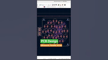 pcb design of ultrasonic Parallel array. #electronics #pcb #engineering #stem