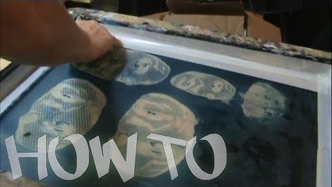 How to Tape Off a SlikScreen For Printing