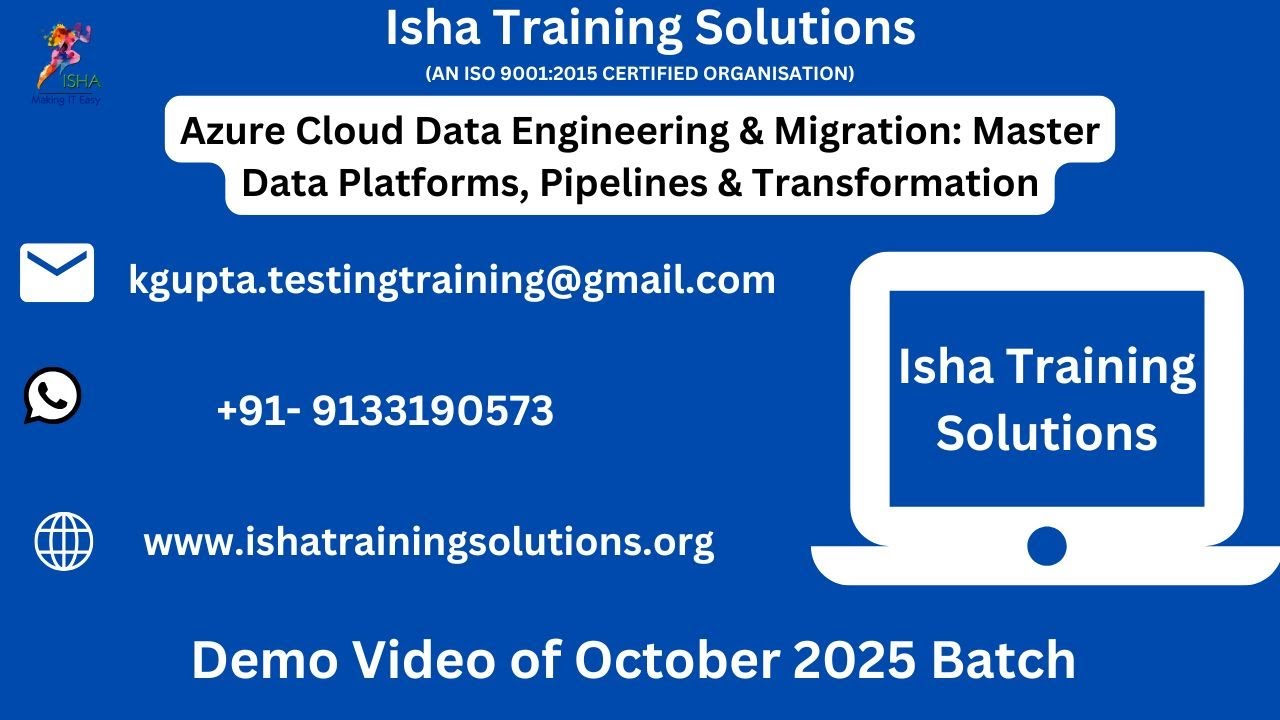 Azure Cloud Data Engineering Migration Demo video on 8th oct 2025 - YouTube