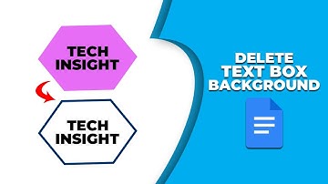 How to delete text box background in Google Docs