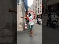 Scooter Rider Got Angry at a Tiny Toy Car 😂 #shortvideo