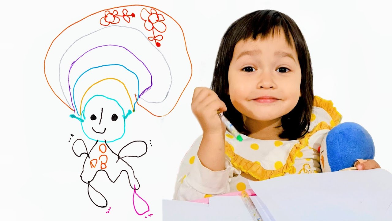2-Year-Old Artist Mia Mai Draws Mesami No. 90 Artwork | Beautiful & Easy Drawing & Art for Kids
