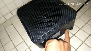 Walmart Mainstays electric fan heater open box