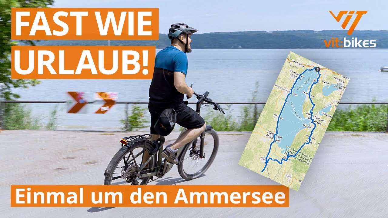 Schöne Ammersee Rundtour mit dem Ebike 57 km 🚵‍♂️🚴‍♂️ vit:bikes schönste Fahrradtouren!