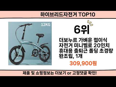 2025 사람들이 많이 찾은 하이브리드자전거 top10
