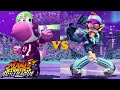 Mario Strikers Battle League Team Yoshi Vs Team Waluigi Planetoid Mario Strikers Battle League Team Yoshi Vs Team Waluigi Planetoid
