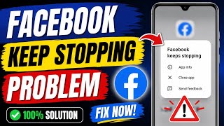 facebook keeps stopping problem solve | how to fix facebook keeps stopping problem | keeps stopping