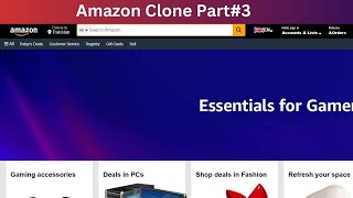 Part#3 || How to make amazon clone  using html css javascript
