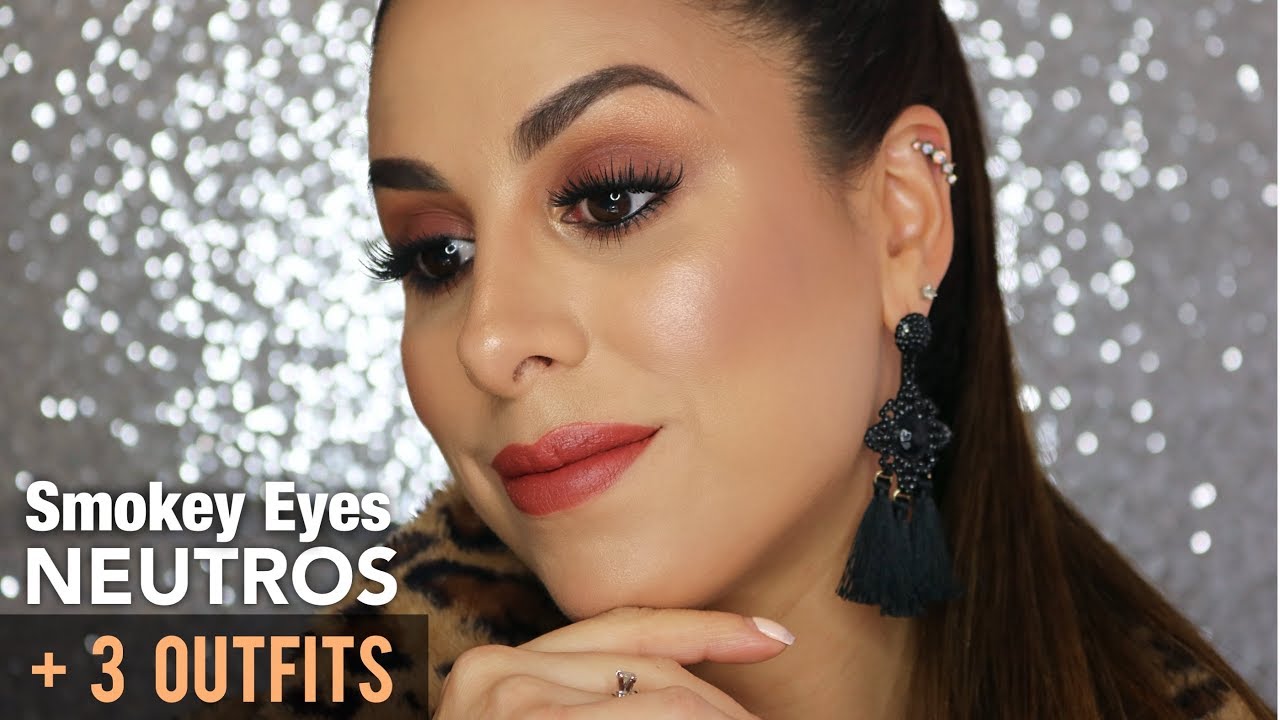 MAKEUP + MODA: SMOKEY EYES NEUTROS + 3 OUTFITS · SHEIN HAUL