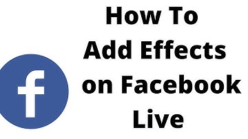 how to add effects on facebook live