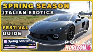 How To Complete Spring Season Challenges Italian Exotics Festival Playlist ► Forza Horizon 6