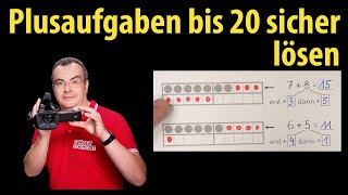 Plusaufgaben bis 20 sicher lösen - Grundschule - Klasse 1