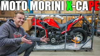 Moto Morini XCape 650 Unboxing & Assembly | €7800 Adventure Motorcycle!