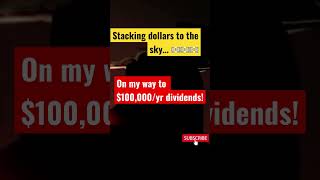 Stacking cash 💵 w/ 1st $10,000 dividend month 💃 #shorts