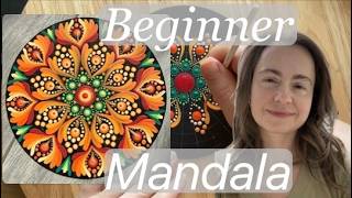 15cm/6” Mandala Tutorial Summer Solstice 🌞#mandala #art #easydrawing #easypainting #easypattern