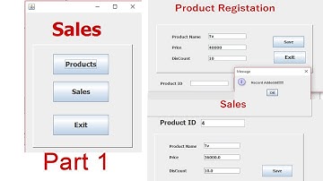 Sales Inventory Project using Java Mysql Part 1