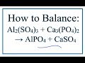 Balancing Chemical Equations Concepts