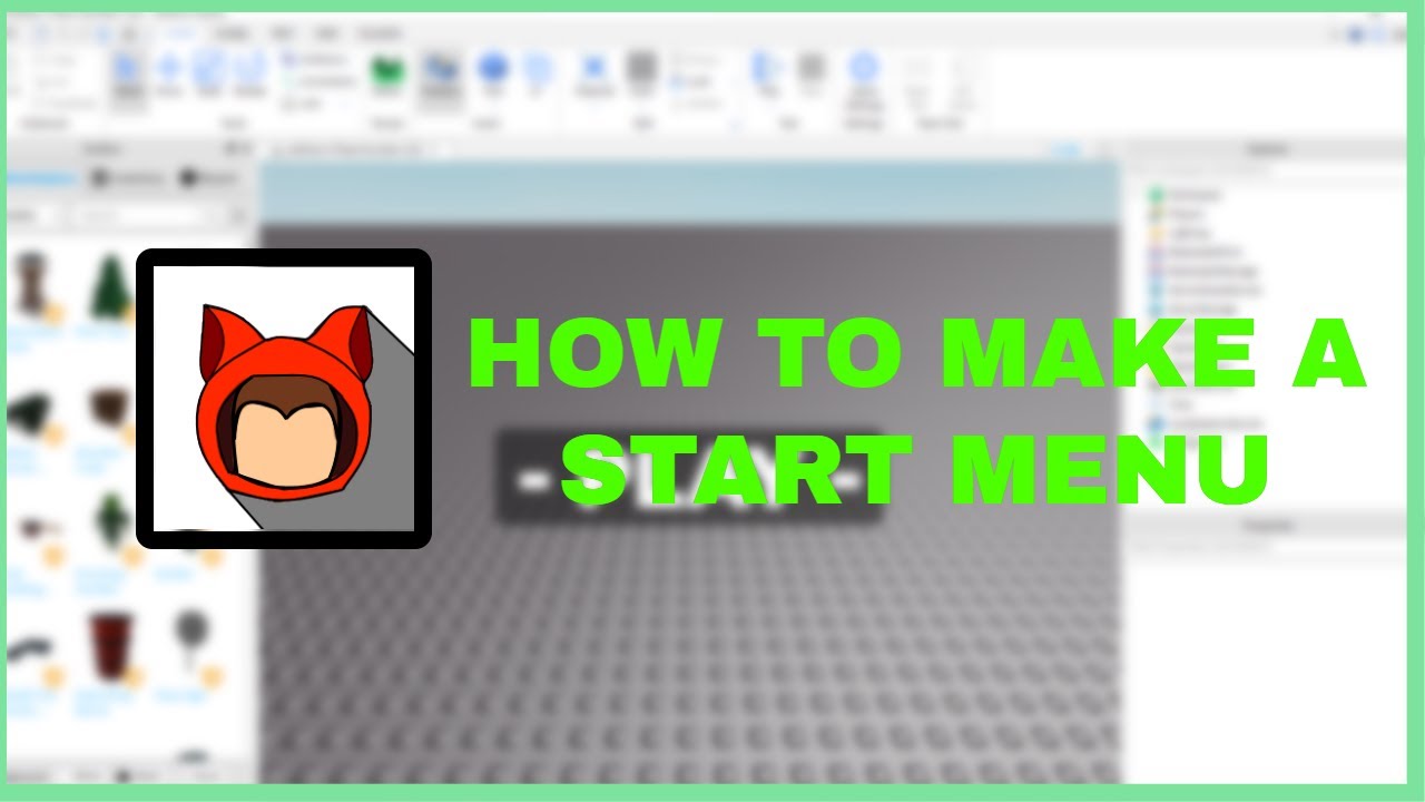 Roblox Studio How To Make A Camera Play Menu Youtube - how to make a sign in roblox studio youtube