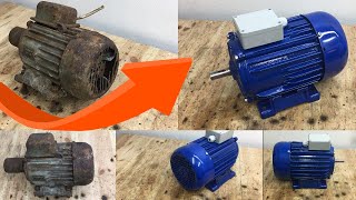 Electric motor restoration Odnowienie silnika elektrycznego