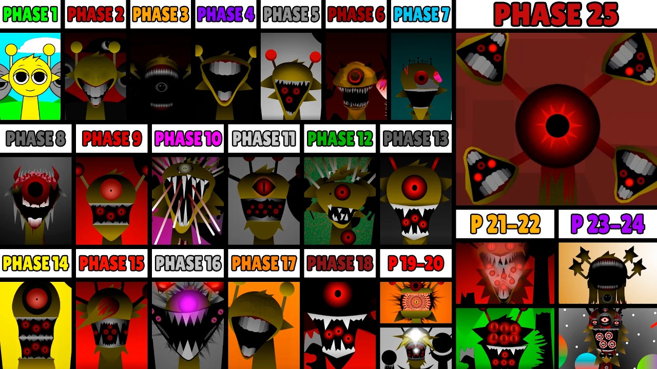 Incredibox Sprunki Mix All Phases: Phase 1-25 - NEW UPDATE | NEW MOD!