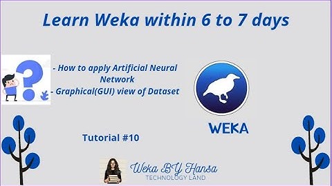 Artificial Neural Network in Weka |Graphical(GUI) view | Technology Land |Tutorial#10| Weka By Hansa