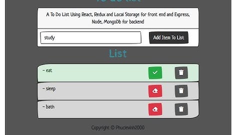 Xây dựng ứng dụng Todo List với Redux | Hướng dẫn sử dụng Redux với React JS cho người mới bắt đầu
