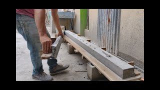 como hacer postes de concreto / how to make concrete posts