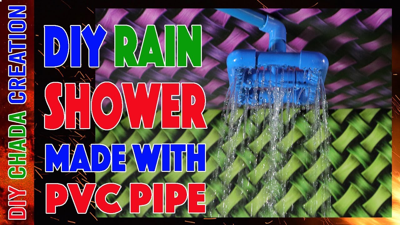 DIY Rain Shower Made With PVC Pipe Life Hack YouTube