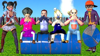 Scary Teacher 3D NickJoker and Tani Harley Quinn Best Troll Miss T vs Hello Neighbor vs Ice Scream 4