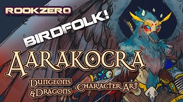 D&D Why you should play Aarakocra - Dungeons and Dragons birdfolk  Character art Rookzer0