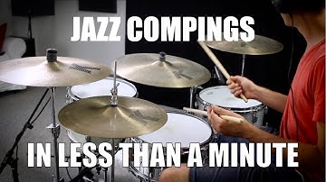 Jazz Compings in less than a Minute - Daily Drum Lesson